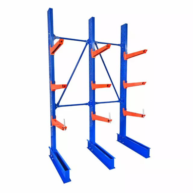 Cantilever Racking Light Duty 2.4m Height 1200mm Arm 1700mm Base Single Side