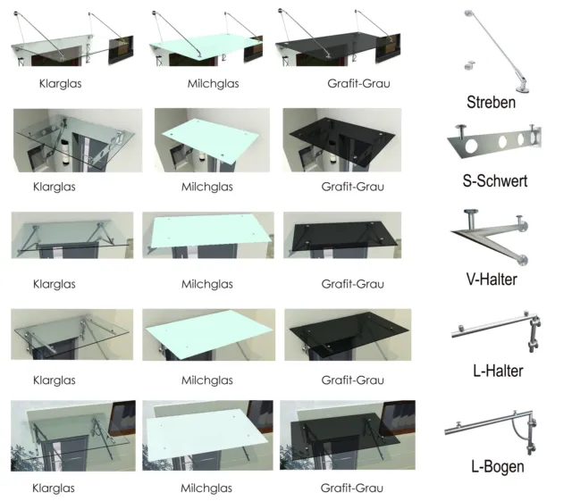 Centro vetro Hagen - tettoia in vetro - tettoia - tetto a cassone - padiglione - tetto porta - V2A