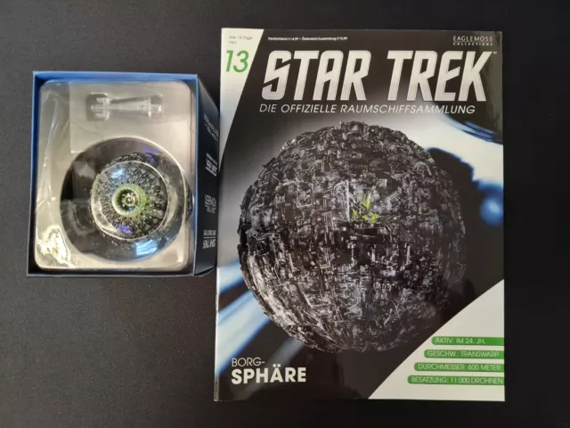 Star Trek Eaglemoss Raumschiffsammlung #13 Borg-Sphäre + Magazin