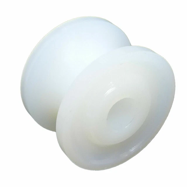 Galets profilés 44mm pour corde - plastique polyamide Ø44 - moyeu 12mm