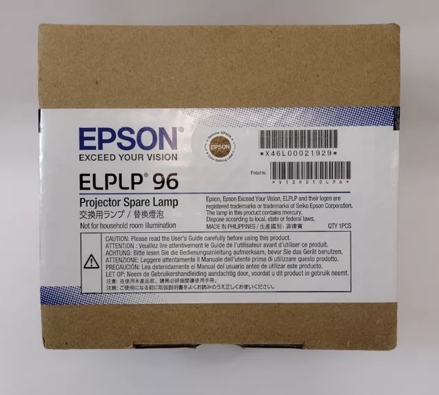 *New,  open Box *Genuine OEM Epson ELPLP 96 Projector Lamp *Free Shipping 2