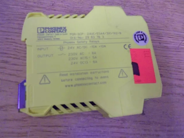 Phoenix Contact PSR-SCP-24UC/ESM4/2X1/1X2 2963718 Safety Relay #1