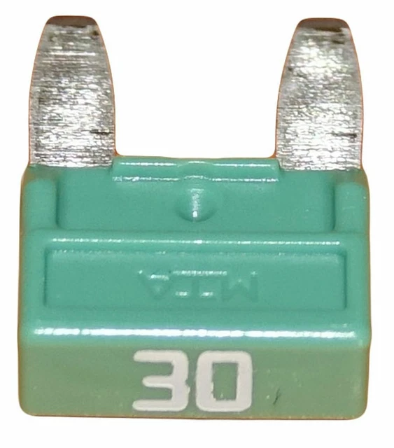 Lot 1 2 5 10 mini fusibles 30A auto moto à lame vert pince extracteur fusible