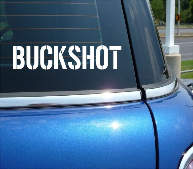 BUCKSHOT VINYL DECAL Sticker For Ammo Can Bullet Box Shell Caliber ...