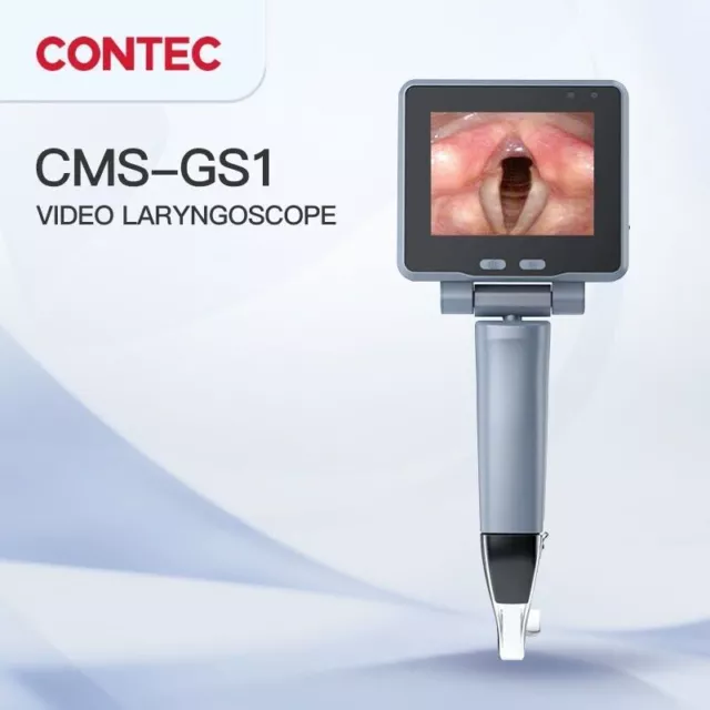 Laryngoscope vidéo à écran couleur tactile CONTEC, stockage de grande...