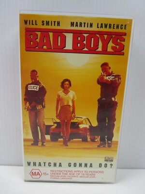 BAD BOYS, WILL Smith, VHS Tape, Vintage Video, Movie MA15+ 1995 £12.28
