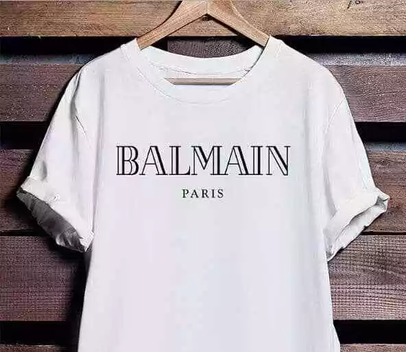 SALE!!_Balmain-Paris Logo  Unisex Logo T-Shirt Printed Fanmade Size S-5XL