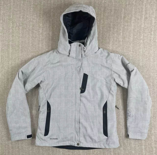 COLUMBIA TITANIUM OMNI TECH WATERPROOF SHELL JACKET w/Removable Hood Size Large