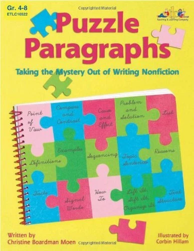 PUZZLE PARAGRAPHS: TAKING THE MYSTERY OUT OF WRITING By Christine Boardman Moen