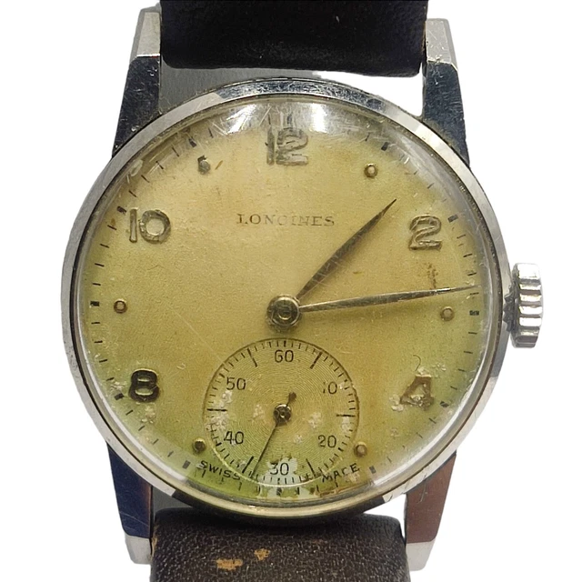 LONGINES ANNI 40 ref 6222  RARE  DA POLSO OROLOGIO UOMO WATCH MONTRE UHR