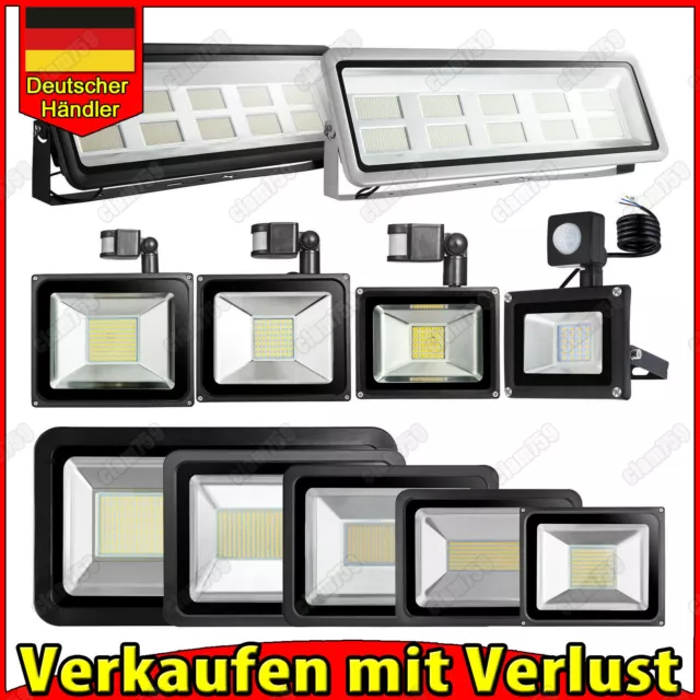 LED Fluter Flutlicht Strahler SMD Außen Scheinwerfer 10W 20W 30W 50W 100W 1000W
