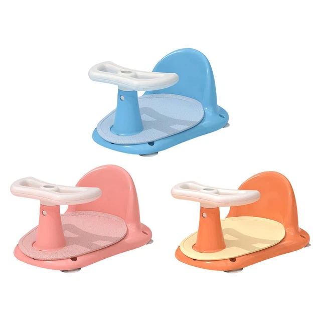 Siège De Bain Bébé 6-24 Mois - Chaise De Bain Antidérapante Avec 4 Grosses Ventouses Puissantes + 3 Jouets Inclus - Sécurité 360° Et Confort Optimal