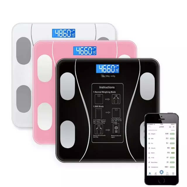 5 Core Smart Weight Scale for Body Weight Digital Bathroom Scale BMI  Bluetooth Body Fat Scale Monitor Health Analyzer Sync w App - BBS VL B BLU