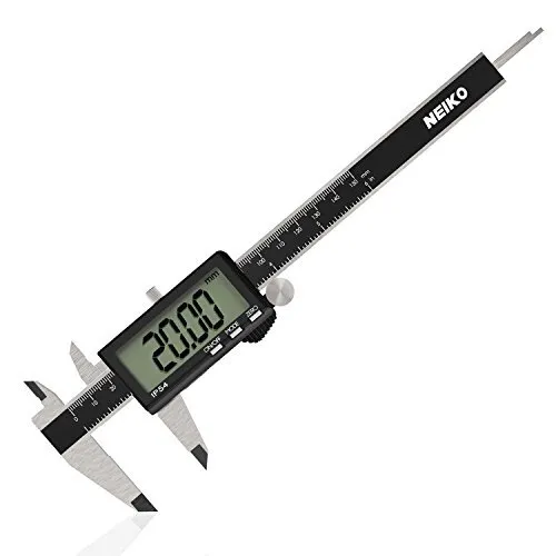 01401A 6-Inch Electronic Digital Caliper, Stainless Steel, Extra Large LCD Sc...