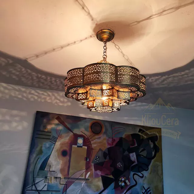 Brass Moroccan pendant Lamp, Light For Home and Bar Light Decor , Pendant Light