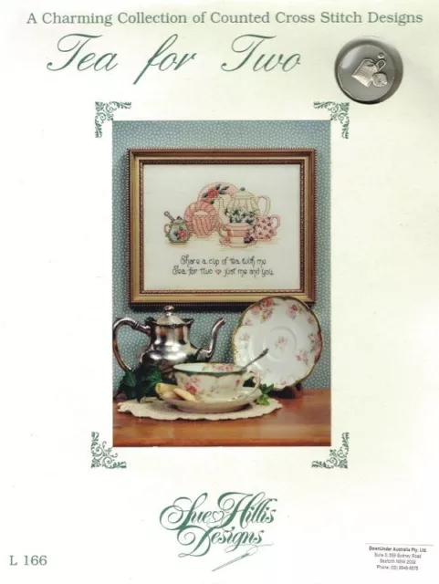 Tea for Two Counted Cross Stitch Design by Sue Hills Designs