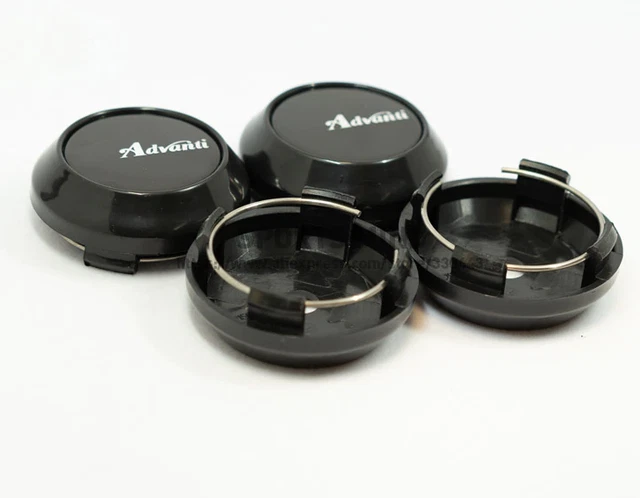 4X64MM WHEEL CENTER Caps Hubcaps Rim Caps Badges Decals Advanti Black ...