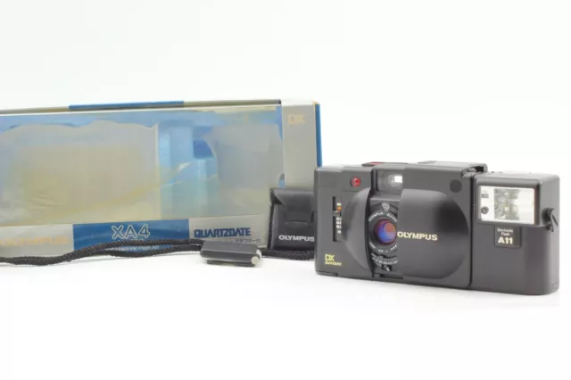 [NEAR MINT+++ in Box] Olympus XA4 35mm MACRO Camera w/ A11 + Macro Adapter JAPAN