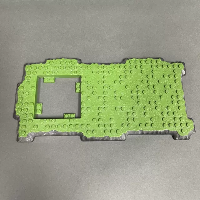 Mega Bloks AM02006 Green Gray Baseplate Replacement Add-On Part Piece