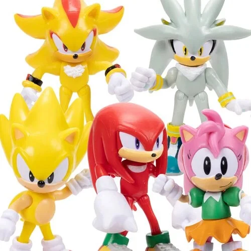 SONIC ACTION FIGURE SUPER SONIC, TAILS, KNUCKLES, SILVER, AMY Jakks ...