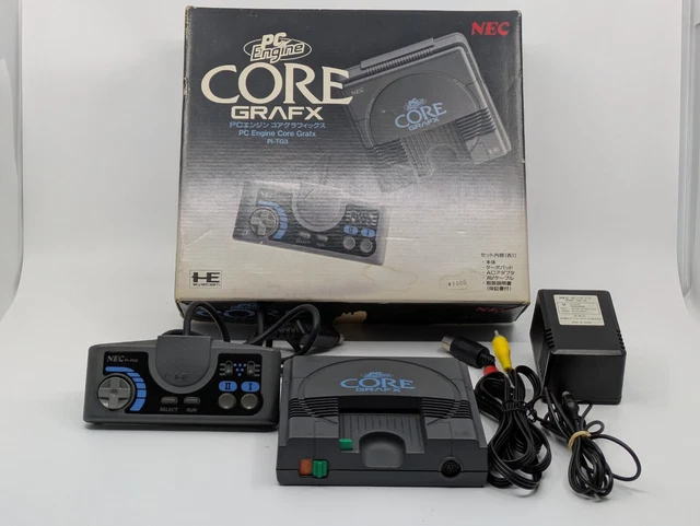 NEC PC ENGINE CORE GRAFX Console PI-TG3 & Pad PI-PD6