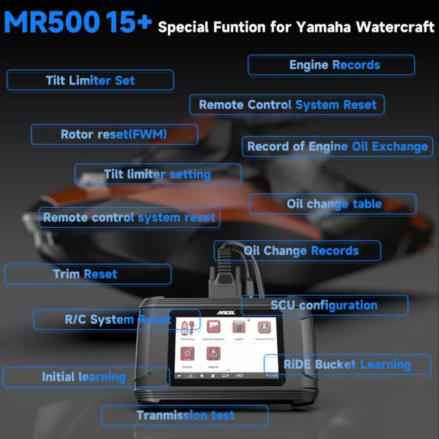 Fit für Yamaha Marine Diagnostic Scanner Tool Wasserfahrzeug & Außenborder ANCEL 3