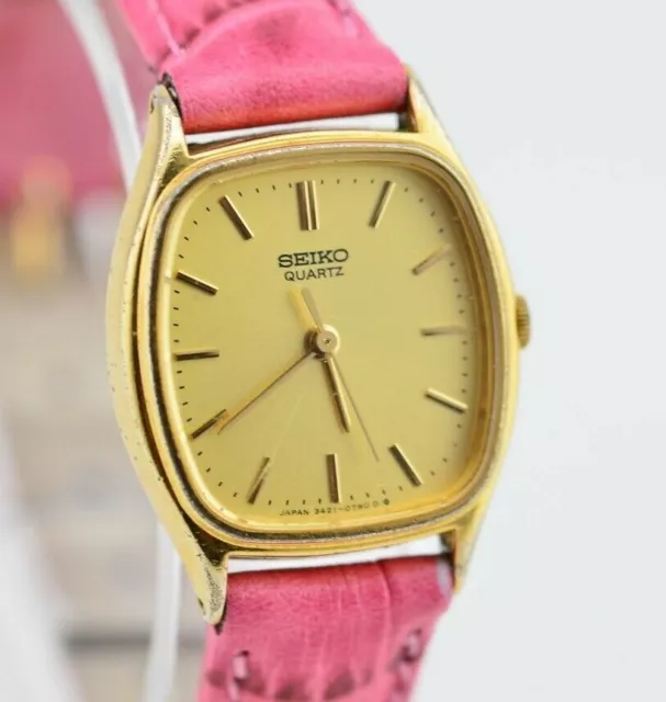 I803 LADIES VINTAGE Seiko Gold Quartz Watch 3421-5120 Original JDM Japan   $ - PicClick
