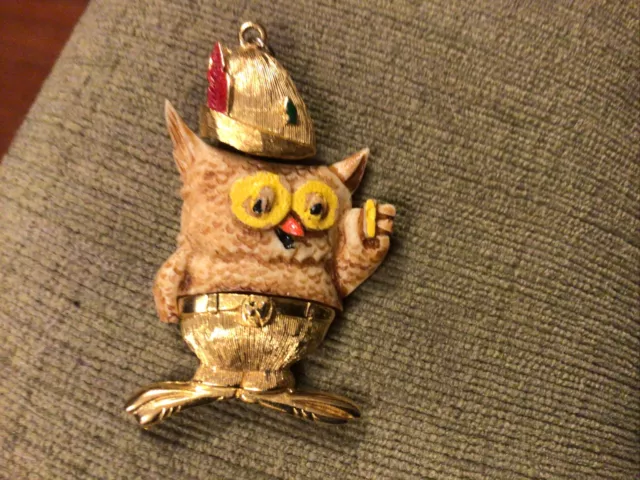 Vintage Woodsy The Owl Pendant Give a Hoot Dont Pollute Environment Advertising