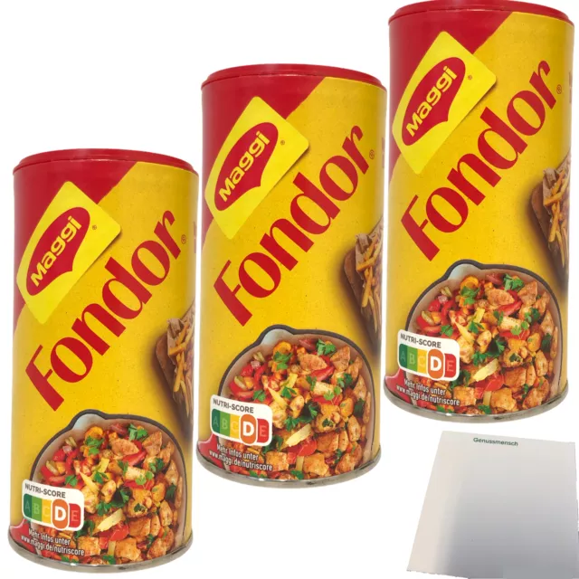 Maggi Fondor Streuer Perfekt für Fleisch Fisch Suppen Gemüse 3x200g usy Block