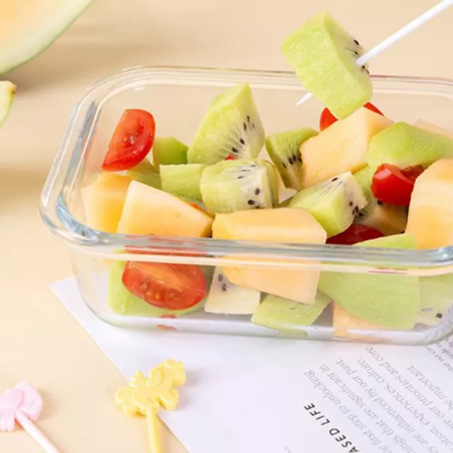 6Pcs Car Children Fruit Forks Toothpicks Kids Food Picks Bento ToothpiJH 2