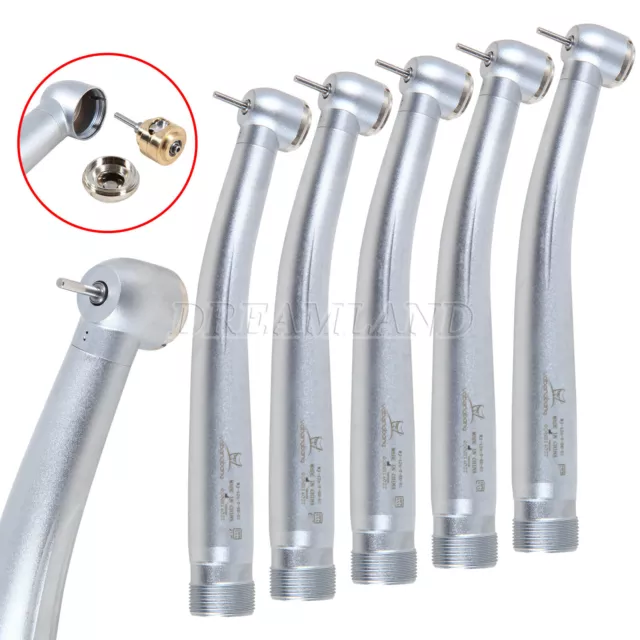 5xDental Large head Push Button High Speed Handpiece Turbine 2 Hole Fit NSK YDA2