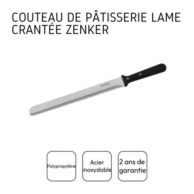 Couteau professionnel pour gâteau Zenker Smart Pastry 3