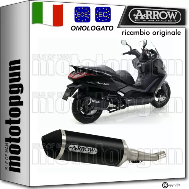 Arrow Scarico Cat Omologato Urban Alluminio Nero Kymco Downtown 350 I 2019 19