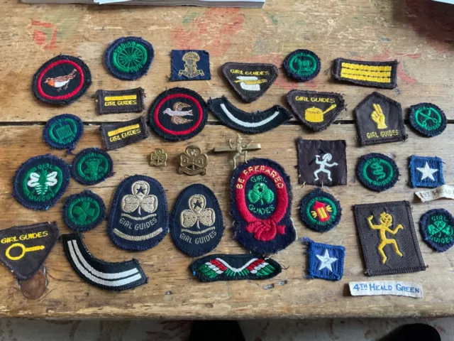 Vintage Brownie and Guide badges, 1960s