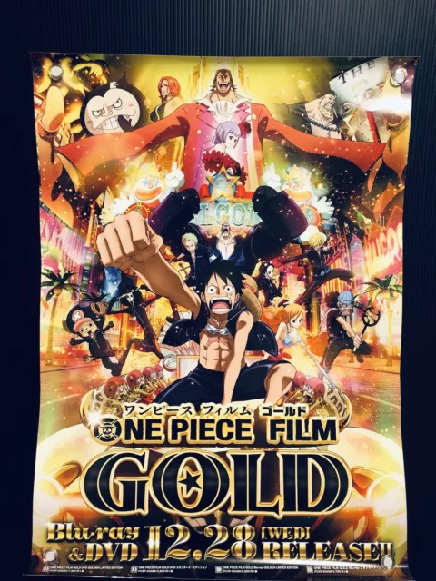 ONE PIECE FILM GOLD : 2016 sells Promo Anime Cover.Ver Poster (Roll:NM
