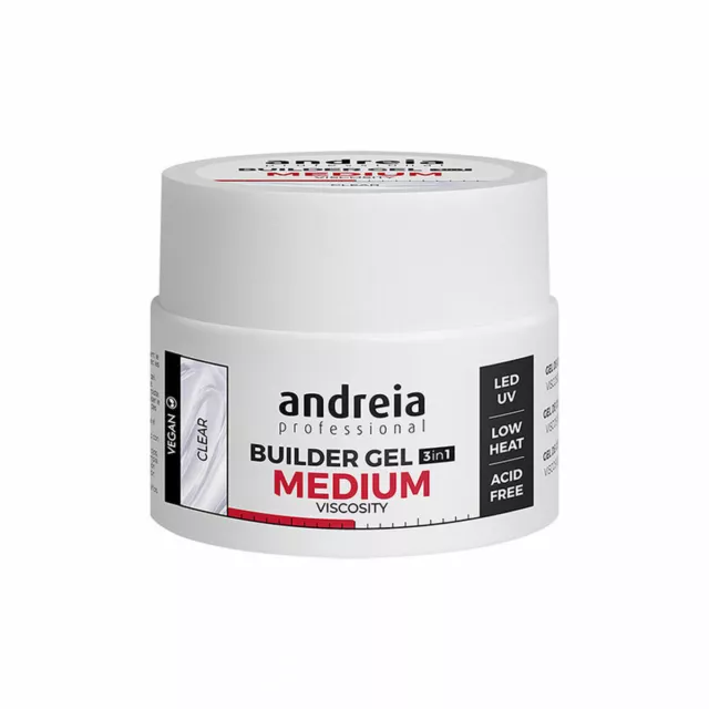 Gel de uñas Professional Builder Viscosity Clear Andreia Professional Builder