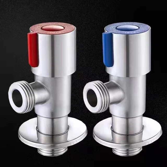 Valvola di ingresso freddo calda acciaio inox lavandini cucina vasca valvola triangolare
