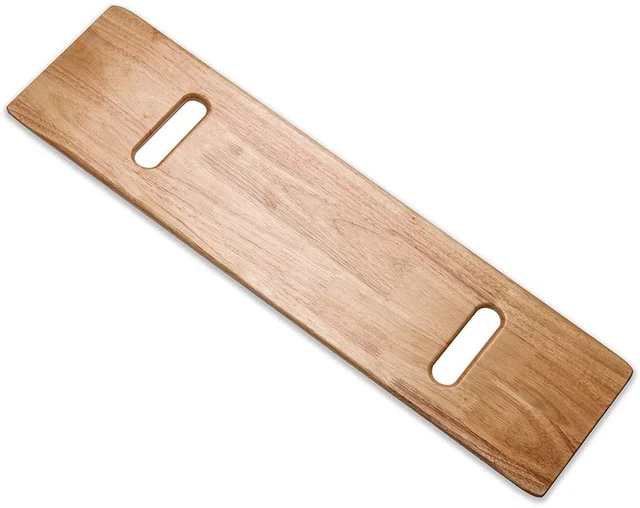 Tabla de transferencia deslizante de madera con asas, 500 libras de capacidad tabla deslizante de alta resistencia