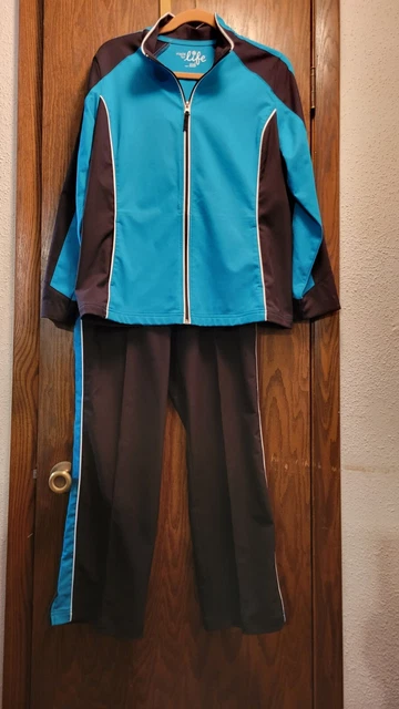 Womens Made For Life large jacket 44x24 med petite pants(26 inseam) track suit