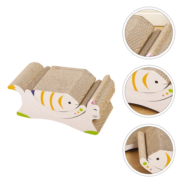 3 piezas Pet Cat Kitten Scratcher Lounge masticar caja de rascar juguete