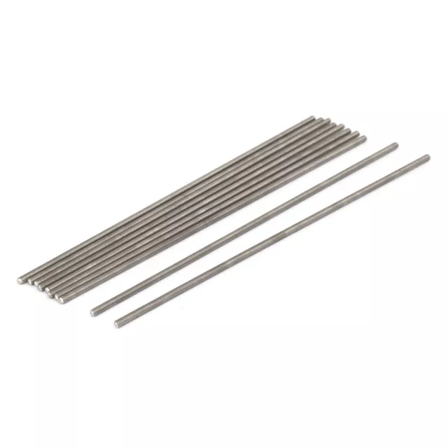 M3 x 160mm 0.5mm Pitch 304 Stainless Steel Fully Threaded Rods Bar Studs 10 Pcs