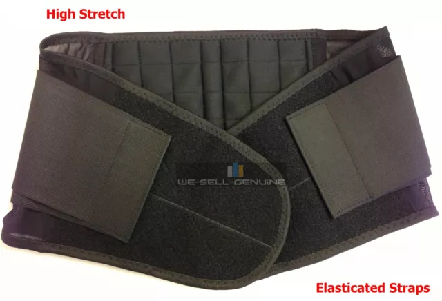 Neoprene Double Pull Magnetic Lumbar Support Lower Back Belt Brace - Pain Relief 2