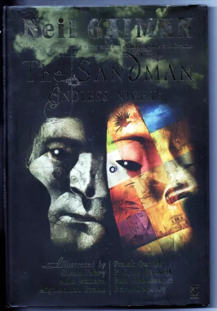 Titan DC Signed Gaiman Sandman Endless Nights Hardcover Graphic Novel Rare Comic