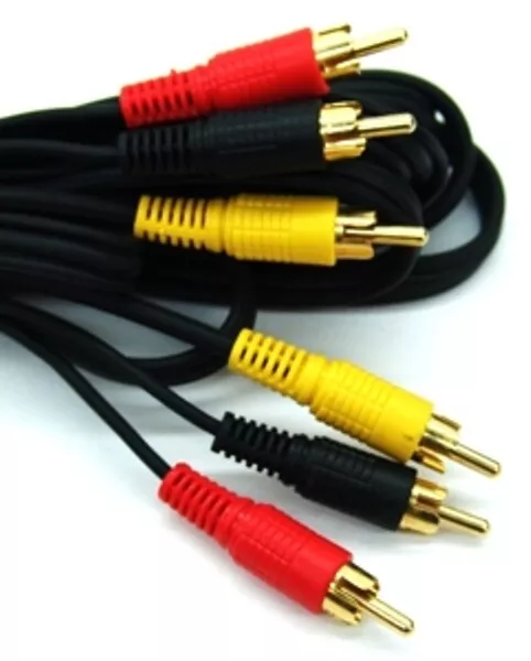 Av Audio Vídeo Triple Rca Phono Cable / Cable, 3 X Tapones (Macho) . Hasta 25m