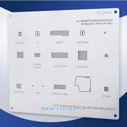 Pochoir de reballage BGA chauffé directement pour la iPhone 6S-11Pro Max