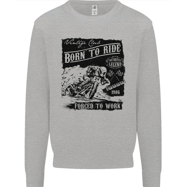 Felpa Maglione Maglione Motociclo Moto Cafe Racer Biker Moto