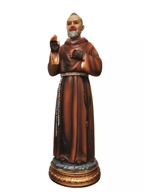 St. Padre Pio 20cm Ornement Catholique Peint Saint Figurine Statue