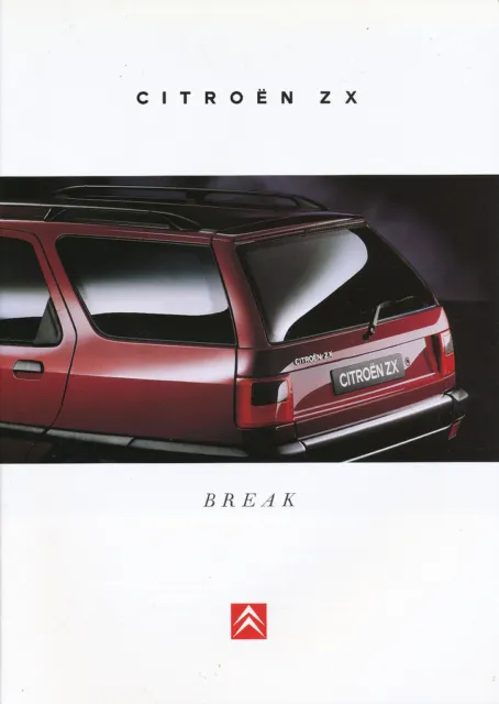 Citroen ZX Break Prospekt 1995 7/95 deutsch 28 Seiten brochure prospectus Auto