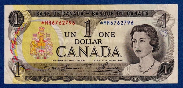 Canada $1 (1973) BC-46aA / P-85a(1) REPLACEMENT NOTE (Circulated) *MR6762796