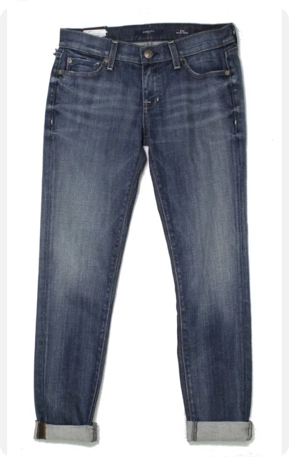 Fidelity AXL Jeans Relaxed Skinny Leg Stretch Color Exile Vin. Women 26x34 $220